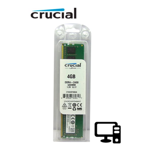 MEMORIA CRUCIAL 4 GB DDR4 2400 MHz