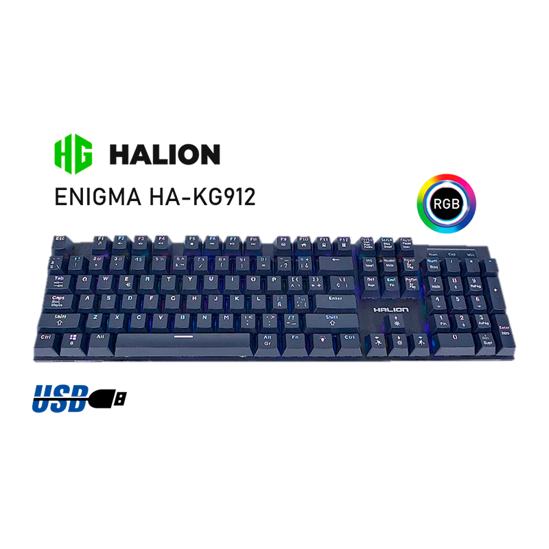 TECLADO GAMER HALION ENIGMA HA-KG912