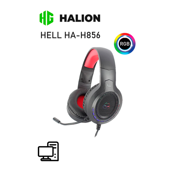 AURICULAR GAMER HALION HA-H856 HELL