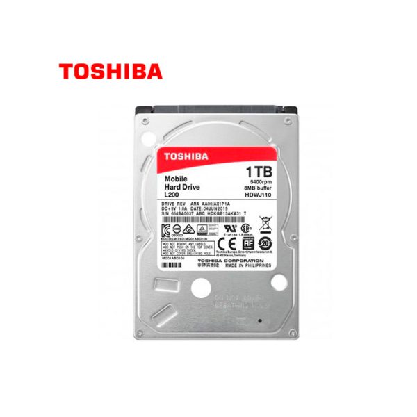 DISCO DURO 1TB TOSHIBA L200 SATA 6GB/s