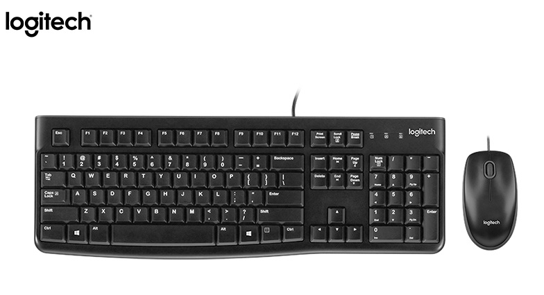TECLADO LOGITECH + MOUSE MK120 USB SP BLACK