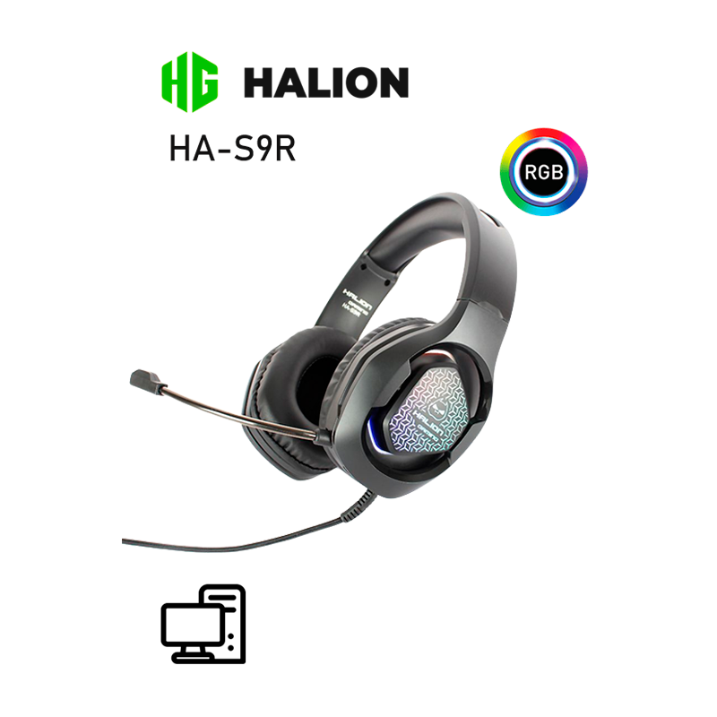 AURICULAR GAMER HALION HA-S9R RGB