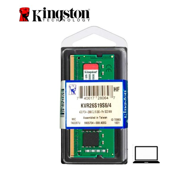 MEMORIA KINGSTON 4GB DDR4 SO-DIMM 2666MHz