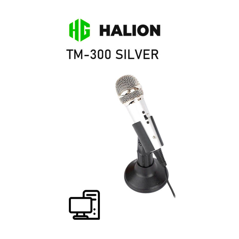 MICROFONO PEDESTAL HALION TM-300 SILVER