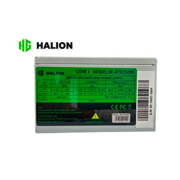 FUENTE MICRO ATX 350W HALION p / case SLIM