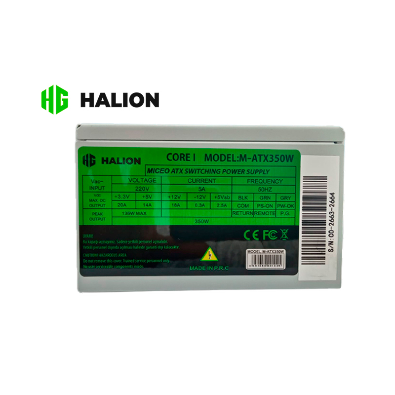 FUENTE MICRO ATX 350W HALION p / case SLIM