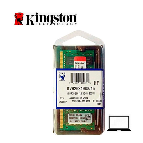 MEMORIA KINGSTON 16GB DDR4 SODIMM 2666 MHz
